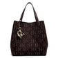Eleganter Monogramm-Shopper mit Anhänger