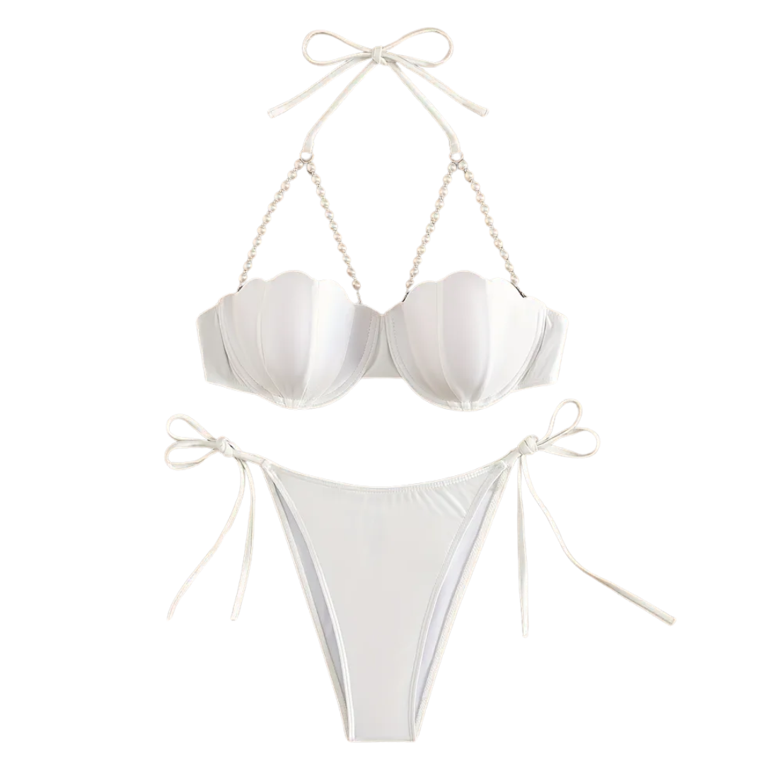 Festival Pearl Kabuk Çantalı Bikini Takımı